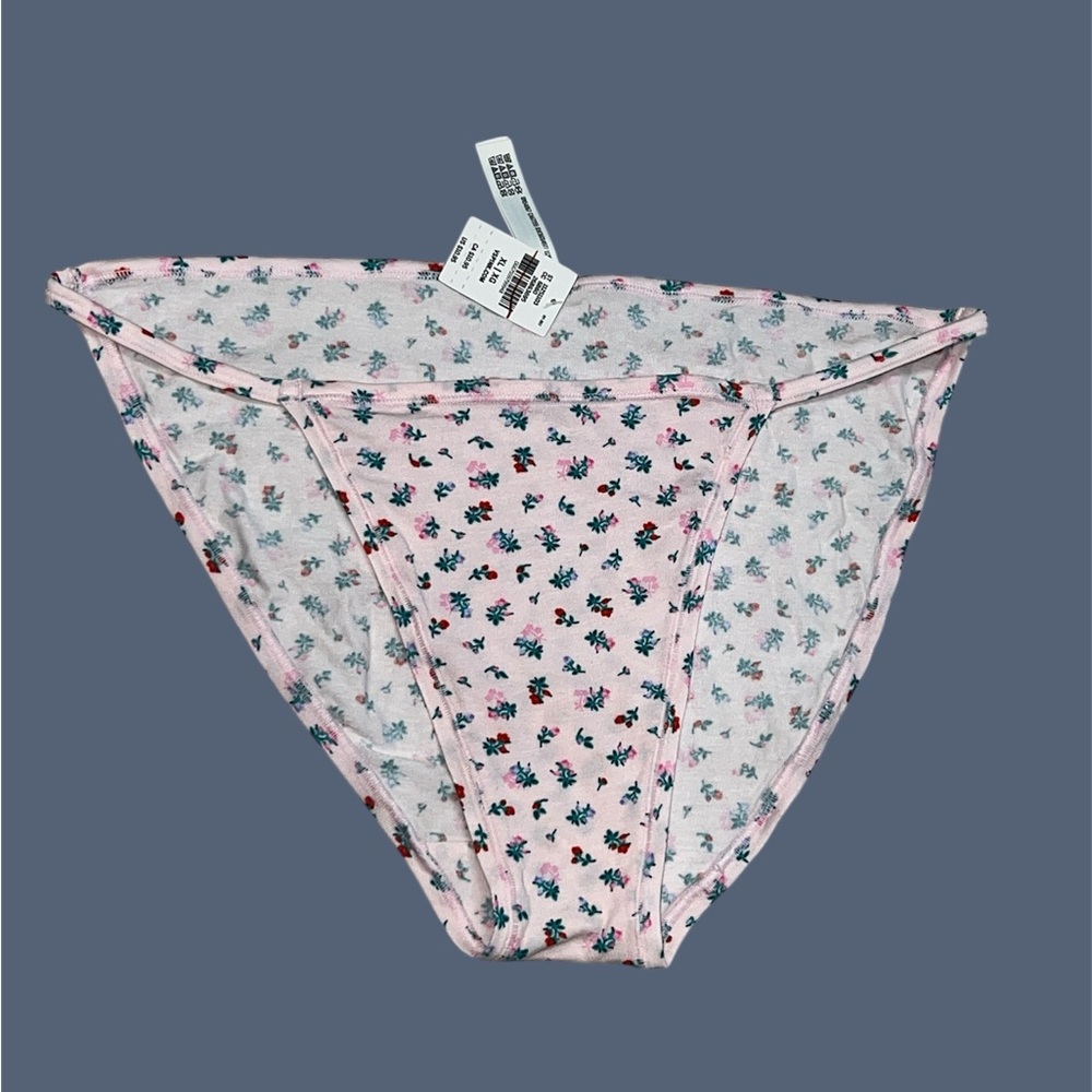 PINK Victoria's Secret Floral Print Panties Size XL